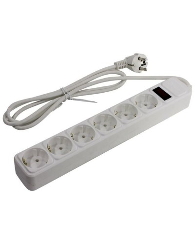 SP6W-130. Сетевой фильтр 6 розеток, 3м, белый. 5bites в Йошкар-Оле