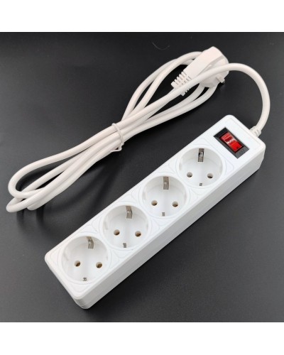SP4W-518 GARDA. Сетевой фильтр 4 розетки,1,8м, белый. 5bites в Йошкар-Оле