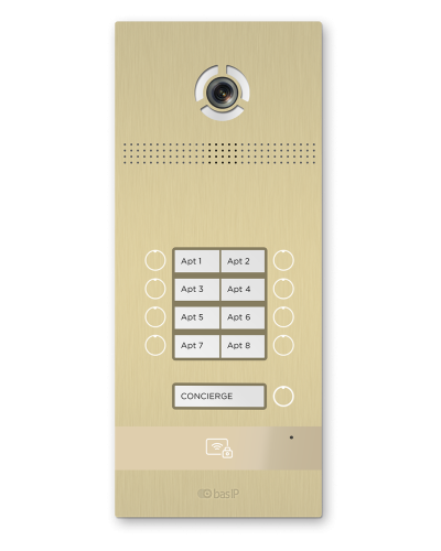 BI-08FB GOLD. Вызывная панель IP-домофона. BAS-IP в Йошкар-Оле