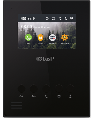 AU-04LA (AU-04L) BLACK. Монитор IP-домофона. BAS-IP в Йошкар-Оле