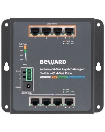 STWP-08HP4. Коммутатор 8-портовый. Beward в Йошкар-Оле