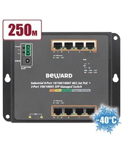STWP-0802HP. Коммутатор 8-портовый. Beward в Йошкар-Оле