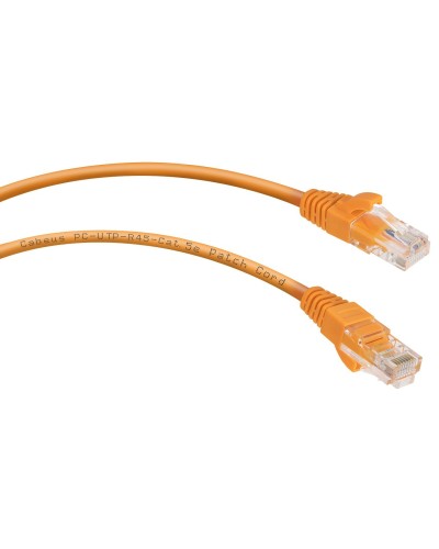 PC-UTP-RJ45-Cat.5e-0.5m-OR (7670c), оранжевый. Патч-корд медный. CABEUS в Йошкар-Оле