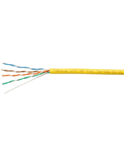 UTP-4P-Cat.5e-SOLID-YL (7251c). Кабель «витая пара» (LAN) для структурированных систем связи. CABEUS в Йошкар-Оле