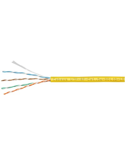 UTP-4P-Cat.5e-SOLID-LSZH-YL (9780c). Кабель «витая пара» (LAN) для структурированных систем связи. CABEUS в Йошкар-Оле