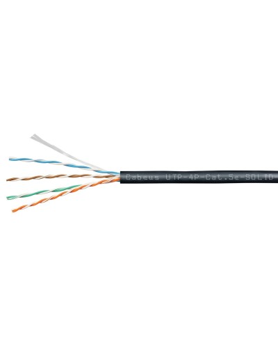UTP-4P-Cat.5e-SOLID-OUT-PE-UV (11246c). Кабель «витая пара» (LAN) для структурированных систем связи. CABEUS в Йошкар-Оле
