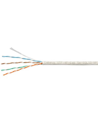 UTP-4P-Cat.5e-SOLID-WH-100 (7471c-5). Кабель «витая пара» (LAN) для структурированных систем связи. CABEUS в Йошкар-Оле