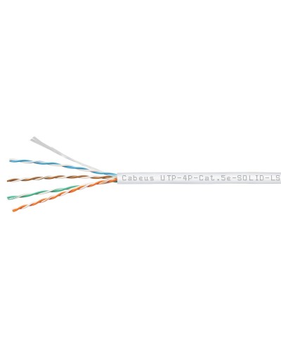 UTP-4P-Cat.5e-SOLID-LSZH-WH (9782c). Кабель «витая пара» (LAN) для структурированных систем связи. CABEUS в Йошкар-Оле