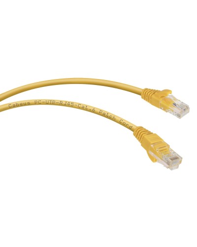 PC-UTP-RJ45-Cat.6-3m-YL (8708c), желтый. Патч-корд медный. CABEUS в Йошкар-Оле