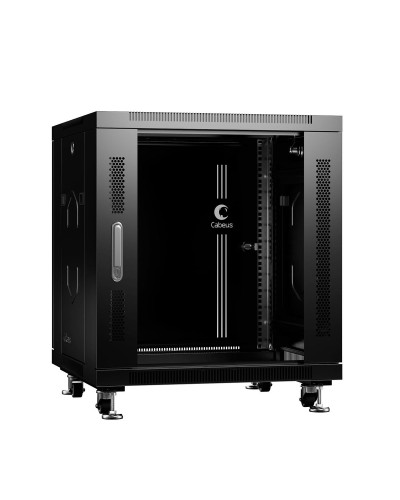 SH-05C-12U60/60-BK (8554c). Шкаф телекоммуникационный 19 напольный 12U. CABEUS в Йошкар-Оле