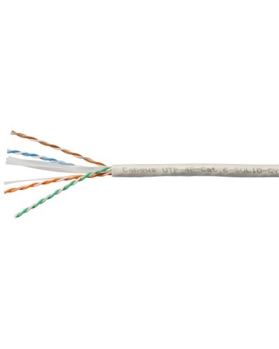 UTP-4P-Cat.6-SOLID-GY (7178c). Кабель «витая пара» (LAN) для структурированных систем связи. CABEUS в Йошкар-Оле