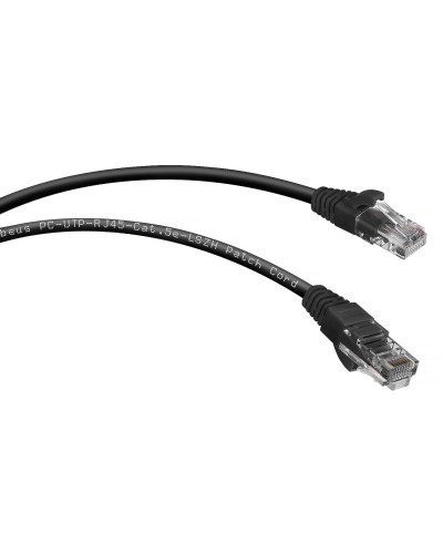 PC-UTP-RJ45-Cat.5e-0.5m-BK-LSZH (9536c), чёрный. Патч-корд медный. CABEUS в Йошкар-Оле