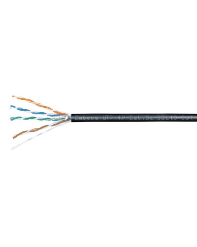 UTP-4P-Cat.5e-SOLID-OUT-LSZH-UV (7172c). Кабель «витая пара» (LAN) для структурированных систем связи. CABEUS в Йошкар-Оле