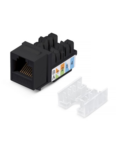 KJ-RJ45-Cat.6-90-SW-BK (10102c). Вставка Keystone Jack RJ-48. CABEUS в Йошкар-Оле