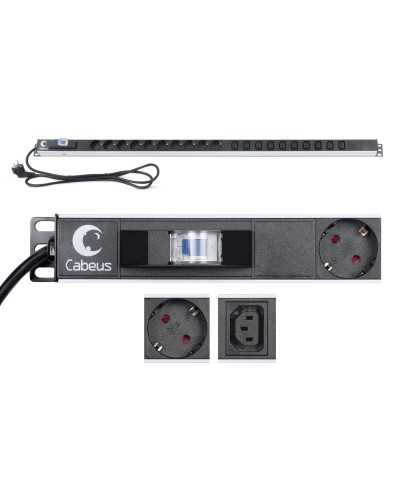 PDU-16-10S-10C13-B (9552c). Блок розеток. CABEUS в Йошкар-Оле