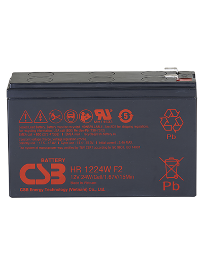CSB HR 1224W F2 F1. Аккумулятор герметичный свинцово-кислотный. CSB в Йошкар-Оле