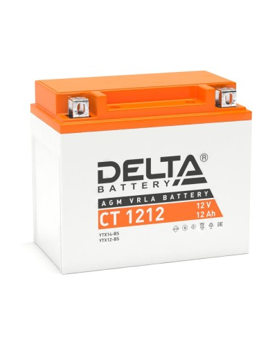 Delta CT 1212. Аккумулятор герметичный свинцово-кислотный стартерный. Delta в Йошкар-Оле