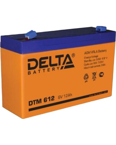 Delta DTM 612. Аккумулятор герметичный свинцово-кислотный. Delta в Йошкар-Оле