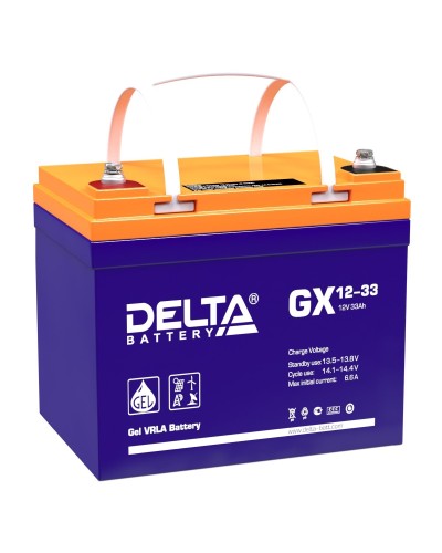Delta GX 12-33. Аккумулятор герметичный свинцово-кислотный. Delta в Йошкар-Оле