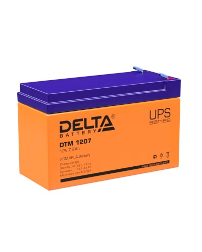 Delta DTM 1207. Аккумулятор герметичный свинцово-кислотный. Delta в Йошкар-Оле