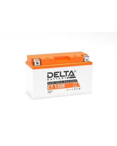 Delta CT 1208. Аккумулятор герметичный свинцово-кислотный стартерный. Delta в Йошкар-Оле