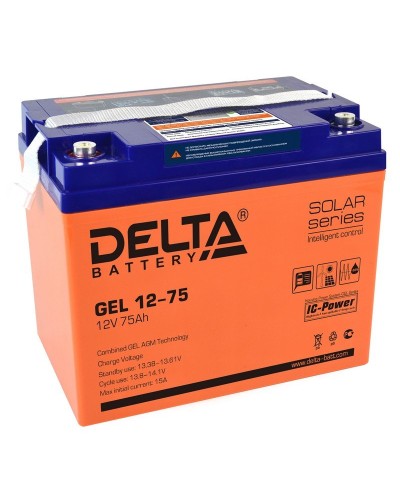 Delta GEL 12-75. Аккумулятор герметичный свинцово-кислотный. Delta в Йошкар-Оле