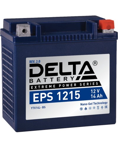 Delta EPS 1215. Аккумулятор герметичный свинцово-кислотный стартерный. Delta в Йошкар-Оле