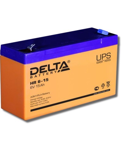 Delta HR 6-15. Аккумулятор герметичный свинцово-кислотный. Delta в Йошкар-Оле