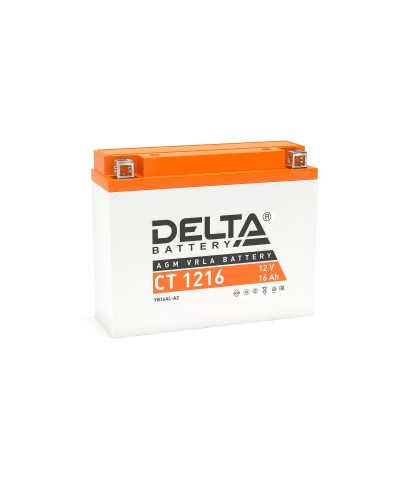 Delta CT 1216. Аккумулятор герметичный свинцово-кислотный стартерный. Delta в Йошкар-Оле