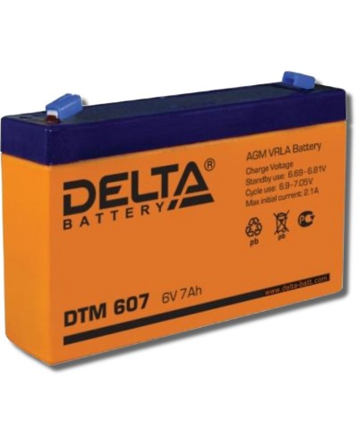 Delta DTM 607. Аккумулятор герметичный свинцово-кислотный. Delta в Йошкар-Оле
