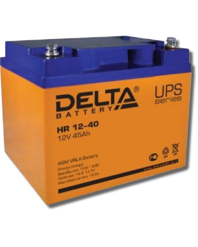 Delta HR 12-40. Аккумулятор герметичный свинцово-кислотный. Delta в Йошкар-Оле