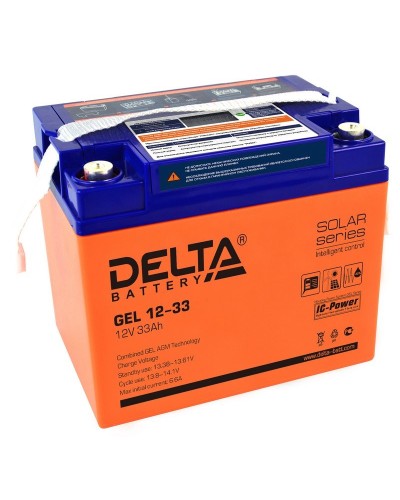 Delta GEL 12-33. Аккумулятор герметичный свинцово-кислотный. Delta в Йошкар-Оле