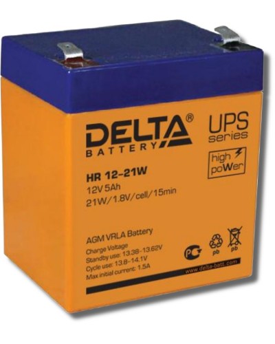 Delta HR 12-21 W. Аккумулятор герметичный свинцово-кислотный. Delta в Йошкар-Оле