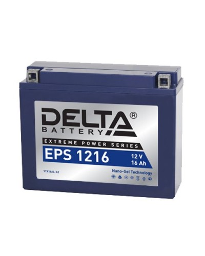 Delta EPS 1216. Аккумулятор герметичный свинцово-кислотный стартерный. Delta в Йошкар-Оле