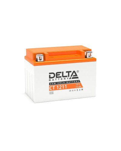 Delta CT 1211. Аккумулятор герметичный свинцово-кислотный стартерный. Delta в Йошкар-Оле