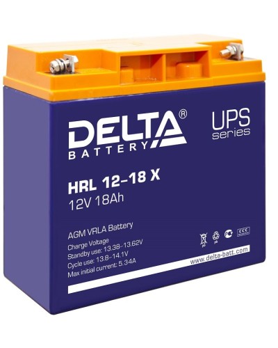 Delta HRL 12-18 X. Аккумулятор герметичный свинцово-кислотный. Delta в Йошкар-Оле