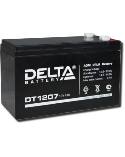 Delta DT 1207. Аккумулятор герметичный свинцово-кислотный. Delta в Йошкар-Оле