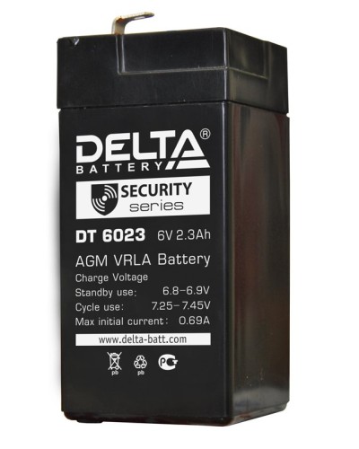Delta DT 6023 (75мм). Аккумулятор герметичный свинцово-кислотный. Delta в Йошкар-Оле