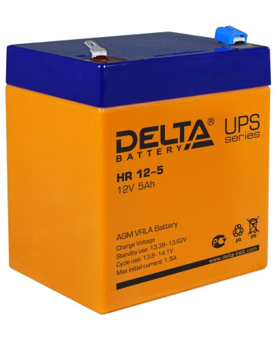 Delta HR 12-5. Аккумулятор герметичный свинцово-кислотный. Delta в Йошкар-Оле