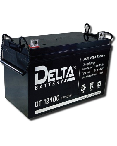 Delta DT 12100. Аккумулятор герметичный свинцово-кислотный. Delta в Йошкар-Оле