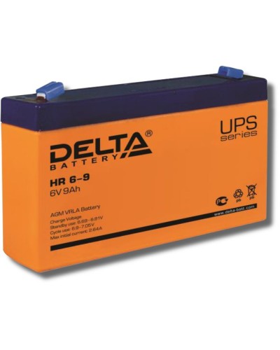 Delta HR 6-9. Аккумулятор герметичный свинцово-кислотный. Delta в Йошкар-Оле