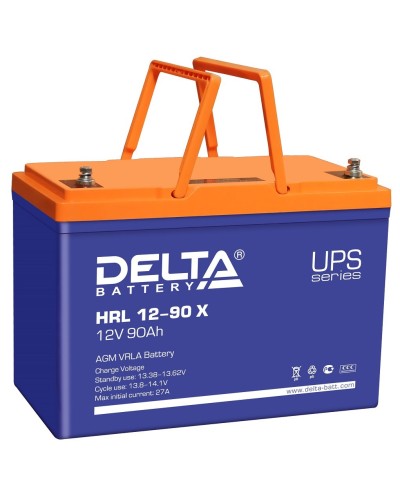 Delta HRL 12-90 X. Аккумулятор герметичный свинцово-кислотный. Delta в Йошкар-Оле