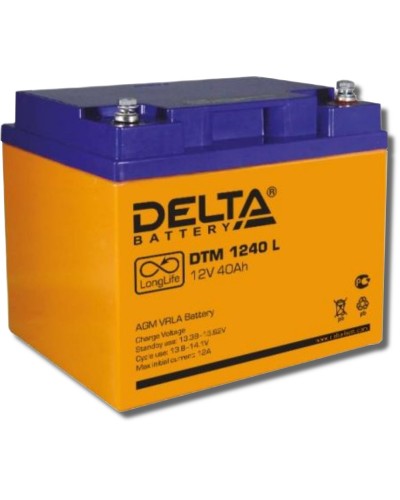 Delta DTM 1240 L. Аккумулятор герметичный свинцово-кислотный. Delta в Йошкар-Оле