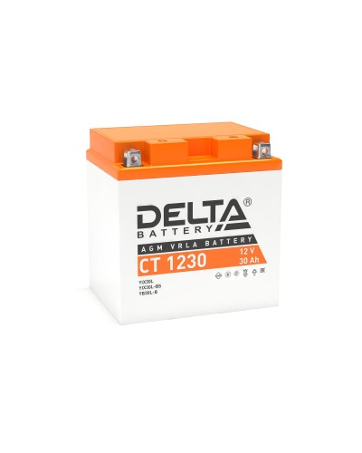 Delta CT 1230. Аккумулятор герметичный свинцово-кислотный стартерный. Delta в Йошкар-Оле