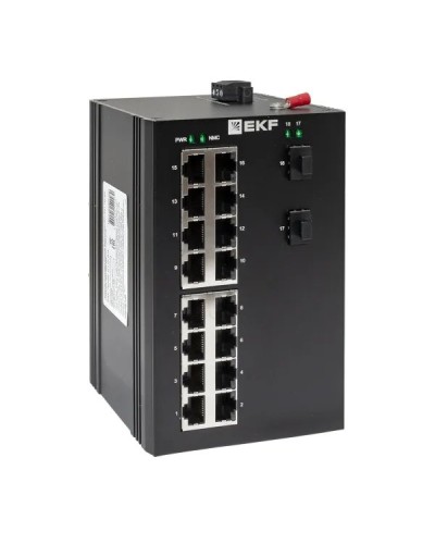 TSX-U-2GX/SFP-16GT. Промышленный неуправляемый коммутатор. EKF в Йошкар-Оле