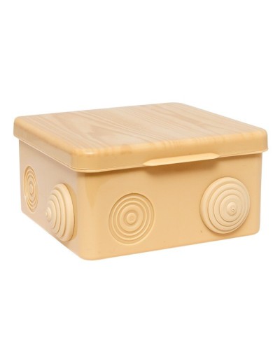 КМР-030-014 с крышкой (100х100х55) светлое дерево IP54 (plc-kmr-030-014-s). Коробка распределительная. EKF в Йошкар-Оле