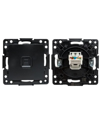 Стокгольм Механизм Розетки RJ-45 1-местной (EZK01-035-10). Механизм Розетки RJ-45 1-местной. EKF в Йошкар-Оле
