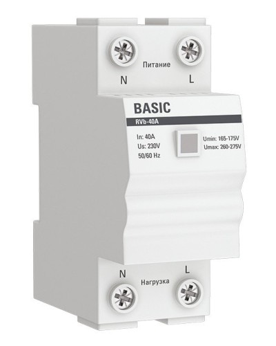 RVb-40A Basic (rvb-40a). Реле напряжения. EKF в Йошкар-Оле