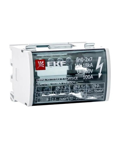 Шина нулевая в корпусе 2х7 (sn0-2х7). Шина нулевая в корпусе. EKF в Йошкар-Оле