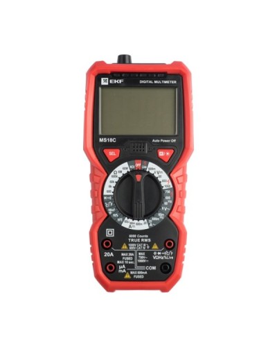 Мультиметр цифровой MS18C Expert (In-180701-pm18C). Мультиметр цифровой. EKF в Йошкар-Оле